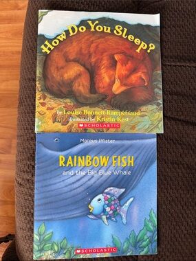 Vintage How Do You Sleep? & Rainbow Fish Children's Picture Books Bundle